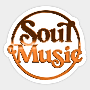 Soul Music //// Retro Soul Music Fan Design Sticker